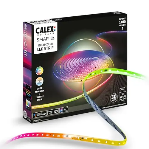 calex smart led streifen 30m rgbic