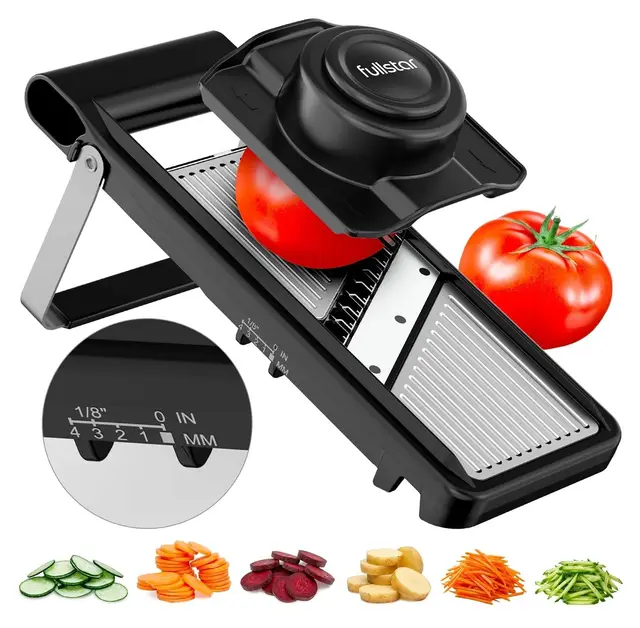Fullstar 2-in-1 Mandoline mit Julienne-Klinge, 1–4 mm einstellbar
